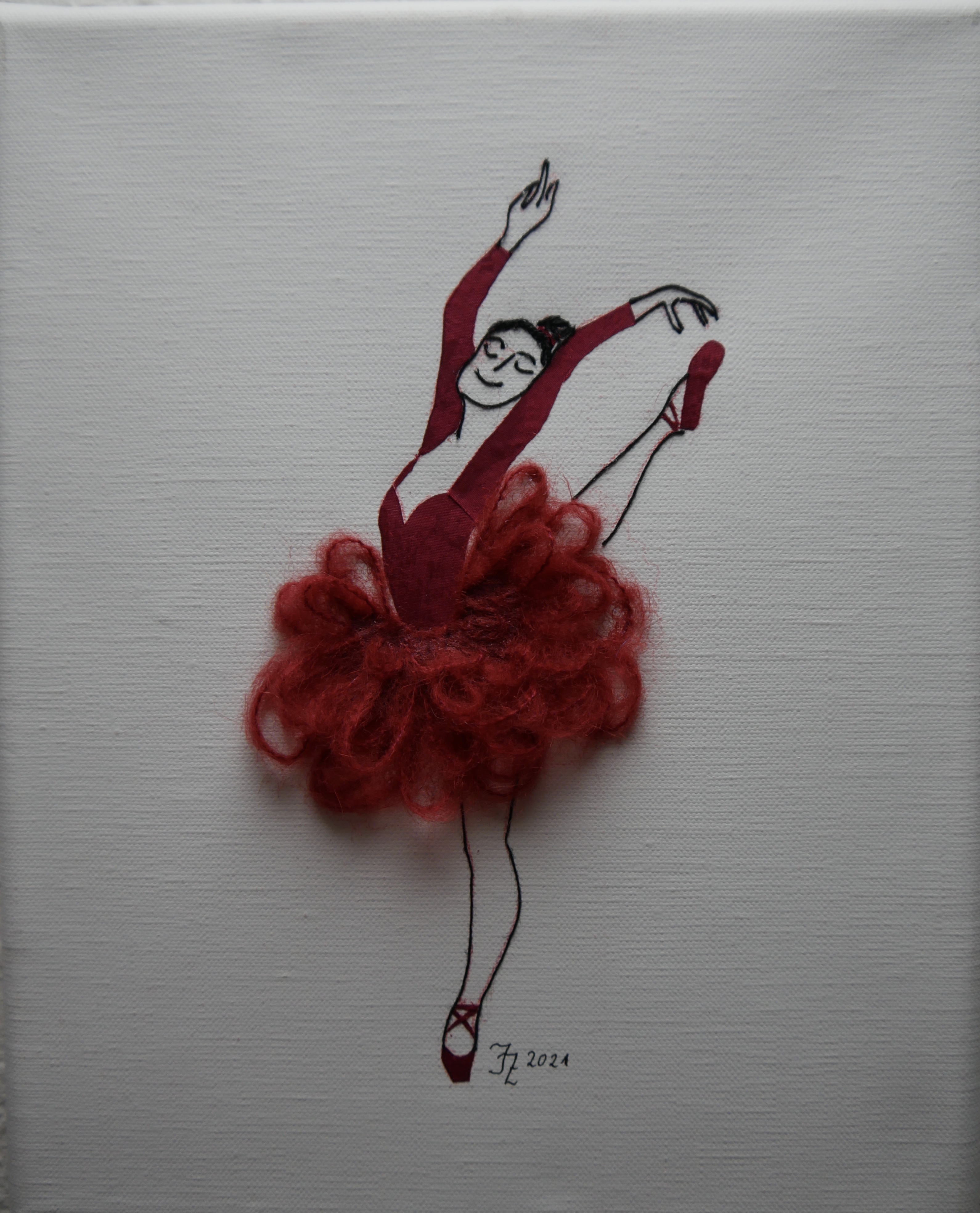 Ballerina in Rot